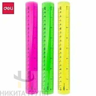 Линейка 20 см в европодвесе, ассорти