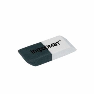 Ластик бизнес 53х19х9 серо-белый