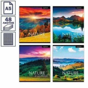 Тетрадь 48 л. А5 клетка ПРИРОДА