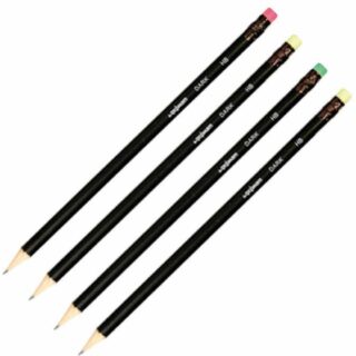 Карандаш чернографитный DARK НВ с ластиком