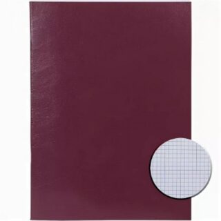 Тетрадь А4 96 л клетка LITE бордо б/винил
