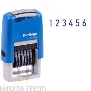 Нумератор BERLINGO Printer 7836, 6 разрядов