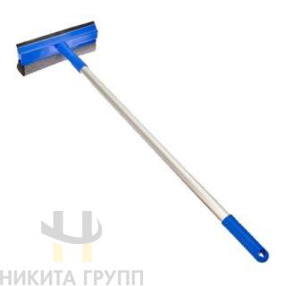 Швабра ( окномойка) 25см для окон с телескопической ручкой 120см.