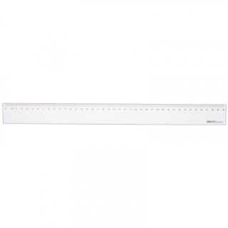Линейка 40 см. пластмассовая прозрачная Deli