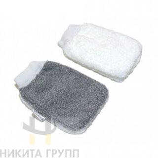 Рукавичка микроволоконно-абразивная комбинированная с резинкой