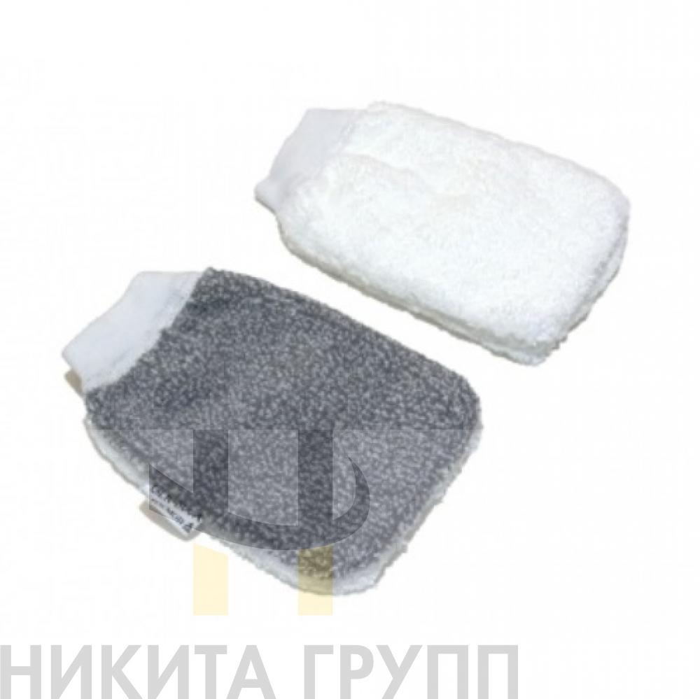Рукавичка микроволоконно-абразивная комбинированная с резинкой