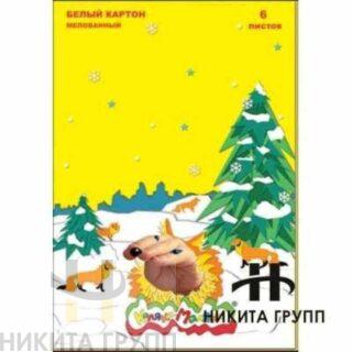 Картон белый А4 6л. мел.