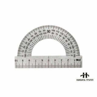Транспортир 180 гр 10 см стальной
