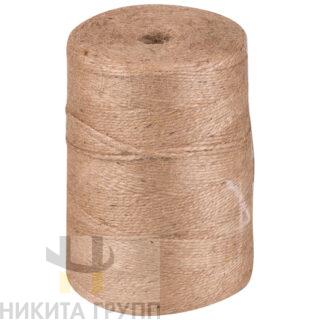 Шпагат джутовый полированный, 1200текс, 2 нити, 830м, 1кг, бобина