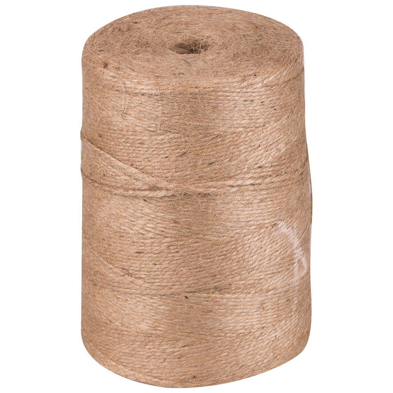 Шпагат джутовый полированный, 1200текс, 2 нити, 830м, 1кг, бобина