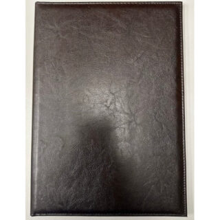 Папка на подпись А4 (кожзам/картон) темно коричневая