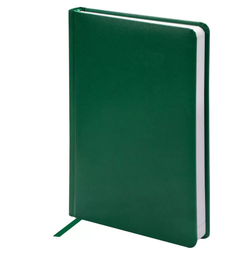 Ежедневник недатированный А5 (138х213 мм) BRAUBERG "Select", балакрон, 160 л., зеленый