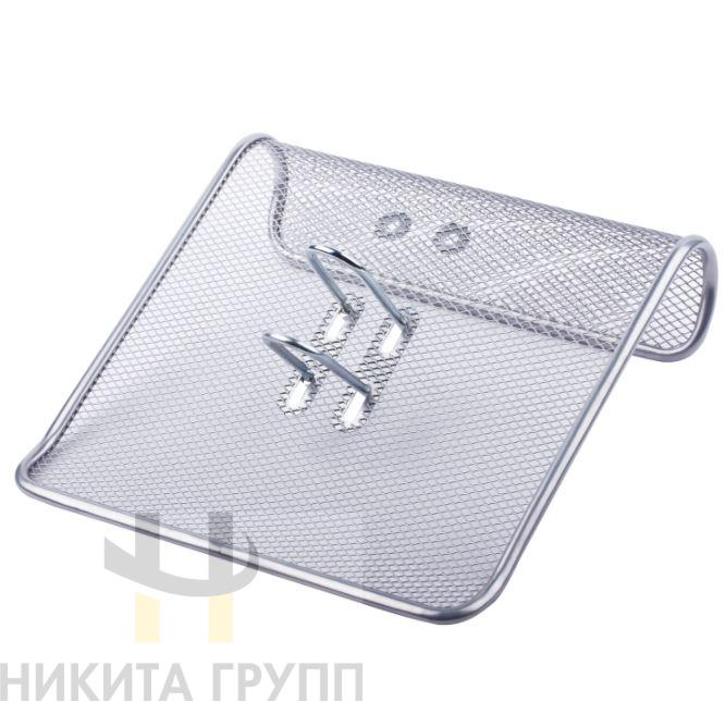 Подставка для календаря большая BRAUBERG "Germanium", металлическая, 57х200х200 мм