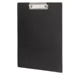 Доска-планшет STAFF с прижимом А4 (315х235 мм), пластик, 1 мм, черная