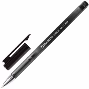 Ручка шариковая масляная BRAUBERG "Profi-Oil", ЧЕРНАЯ, корпус с печатью, узел 0,7 мм, линия письма 0,35 мм