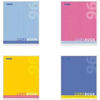 Тетрадь А5, 96 л., BRAUBERG ЭКО, клетка, обложка картон, ОДИН ЦВЕТ