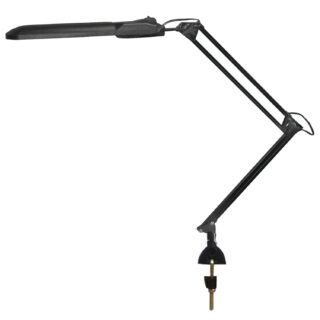 Светильник настольный "Дельта", на струбцине, люминесцентный, 11 Вт, черный, высота 70 см