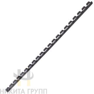 Пружины пластиковые для переплета, КОМПЛЕКТ 100 шт., 8 мм (для сшивания 21-40 л.), черные, ОФИСМАГ