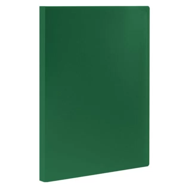 Папка 10 вкладышей STAFF, зеленая, 0,5 мм