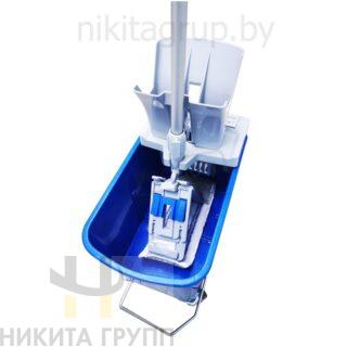 Комплект для ручной мойки пола (ведро, отжим, держатель, моп)