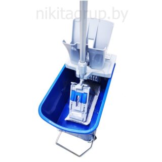 Комплект для ручной мойки пола (ведро, отжим, держатель, моп)