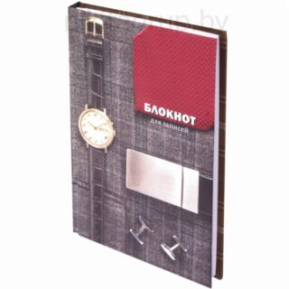 Блокнот А5 (135х206 мм), 80 л., твердый, клетка, выборочный лак, STAFF, "Мужской стиль"