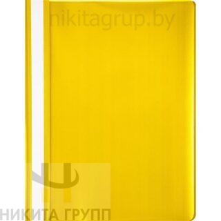 Скоросшиватель пластиковый с прозрачным верхом A4 желтый