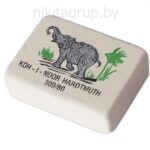 Ластик KOH-I-NOOR "Слон" 300/80, 26х18,5х8 мм, белый/цветной, прямоугольный, натуральный каучук