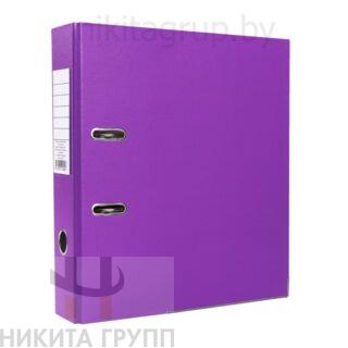 Папка регистратор А4, ПВХ Эко, 75 мм. фиолетовый