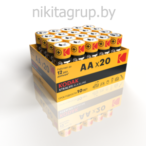 Батарейка Kodak LR06-20 bulk XTRALIFE Alkaline 20/360