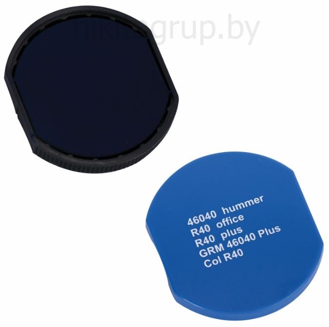 Подушка сменная ДИАМЕТР 40 мм, синяя, для GRM R40Plus, 46040, Hummer, Colop Printer R40