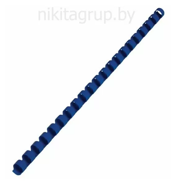 Пружины пластиковые для переплета, КОМПЛЕКТ 100 шт., 8 мм (для сшивания 21-40 л.), синие