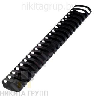 Пружины пластиковые для переплета, КОМПЛЕКТ 50 шт., 51 мм (для сшивания 411-450 л.), черные