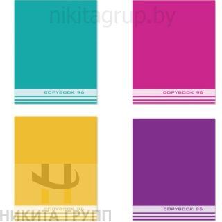 Тетрадь А5, 96 л., STAFF, клетка, офсет №2 ЭКОНОМ, обложка картон, ОДНОТОННАЯ