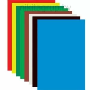 Картон цветной А4 немелованный (матовый), 16 листов 8 цветов, ПИФАГОР, 200х283 мм