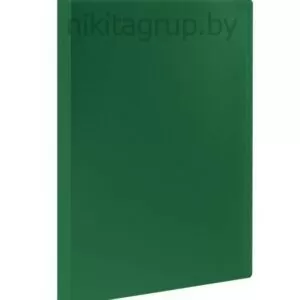 Папка 20 вкладышей STAFF, зеленая, 0,5 мм