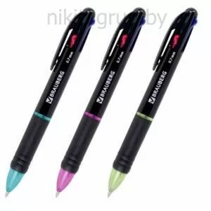 Ручка многоцветная шариковая автоматическая MULTICOLOR 4 ЦВЕТА, 0,7 мм