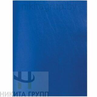 Тетрадь бумвинил, А4, 80 л., скоба, офсет №2 ЭКОНОМ, клетка, STAFF, СИНИЙ