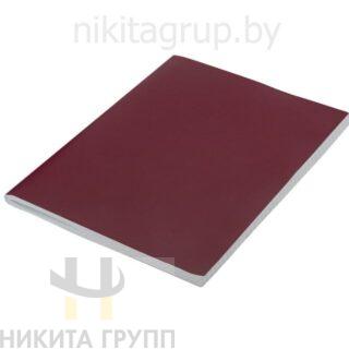 Тетрадь бумвинил, А4, 96 л., скоба, офсет №2 ЭКОНОМ, клетка, STAFF, БОРДОВЫЙ