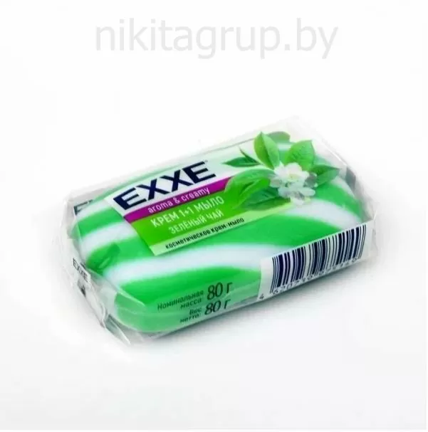 Туалетное крем+мыло EXXE 1+1 Зеленый чай 80г