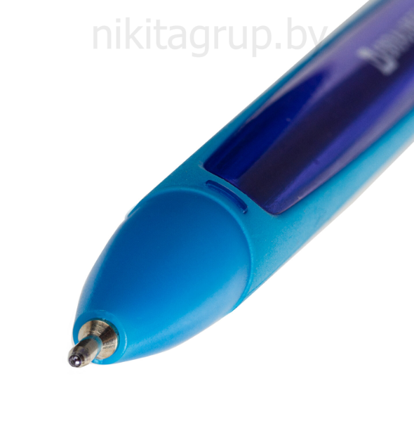 Ручка шариковая масляная BRAUBERG "BOMB GT Color", СИНЯЯ, прорезиненный корпус ассорти, узел 0,7 мм, линия письма 0,35 мм