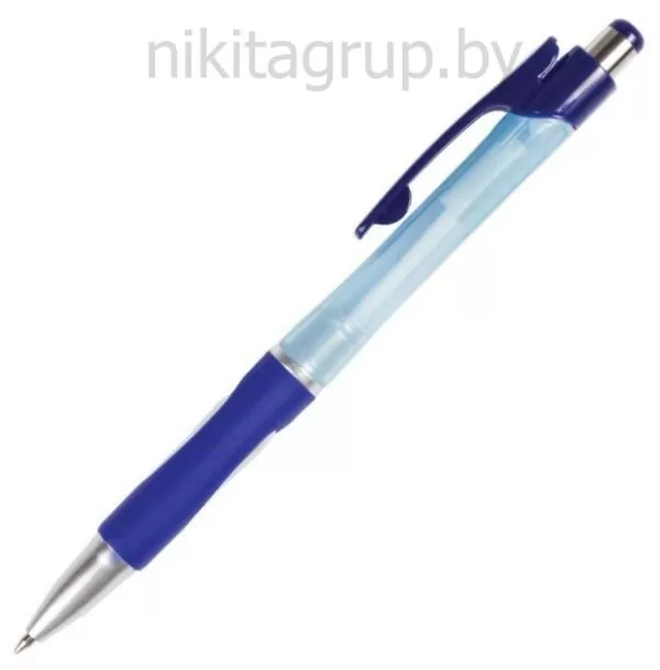 Ручка шариковая автоматическая с грипом BRAUBERG "Neo", СИНЯЯ, корпус синий, узел 0,7 мм, линия письма 0,35 мм