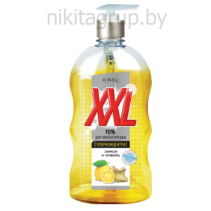 Гель для мытья посуды XXL Лимон и имбирь, 650 мл