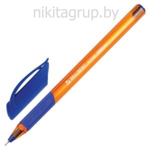 Ручка шариковая масляная BRAUBERG "Extra Glide GT Tone Orange", СИНЯЯ, узел 0,7 мм, линия письма 0,35 мм