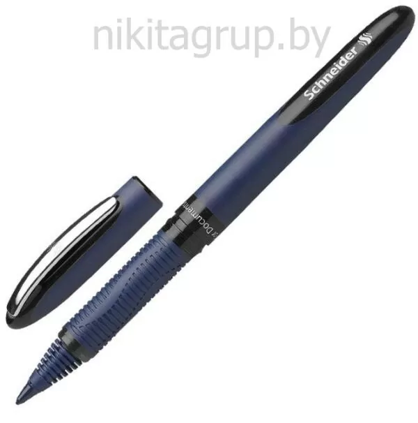 Ручка-роллер SCHNEIDER "One Business", ЧЕРНАЯ, корпус темно-синий, узел 0,8 мм