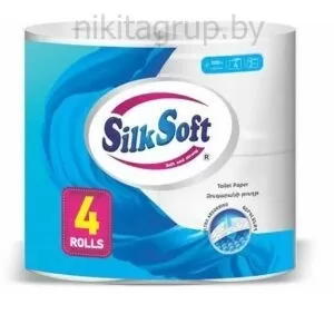 Туалетная бумага Silk Soft, 4 шт