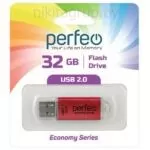 Флеш-диск USB Perfeo 32GB E01 Red economy
