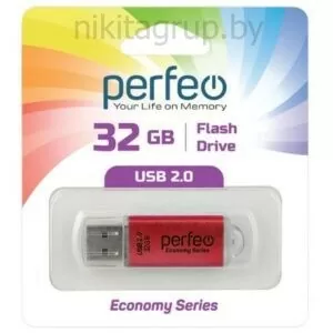 Флеш-диск USB Perfeo 32GB E01 Red economy