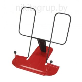 Подставка для книг металлическая красная