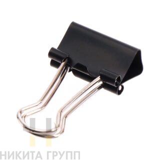 Зажимы для бумаг 15 мм черный металл